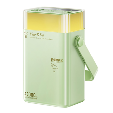 Remax - REMAX Powerbank 40000mAh 65W FP-3 Outdoor LED - Grön