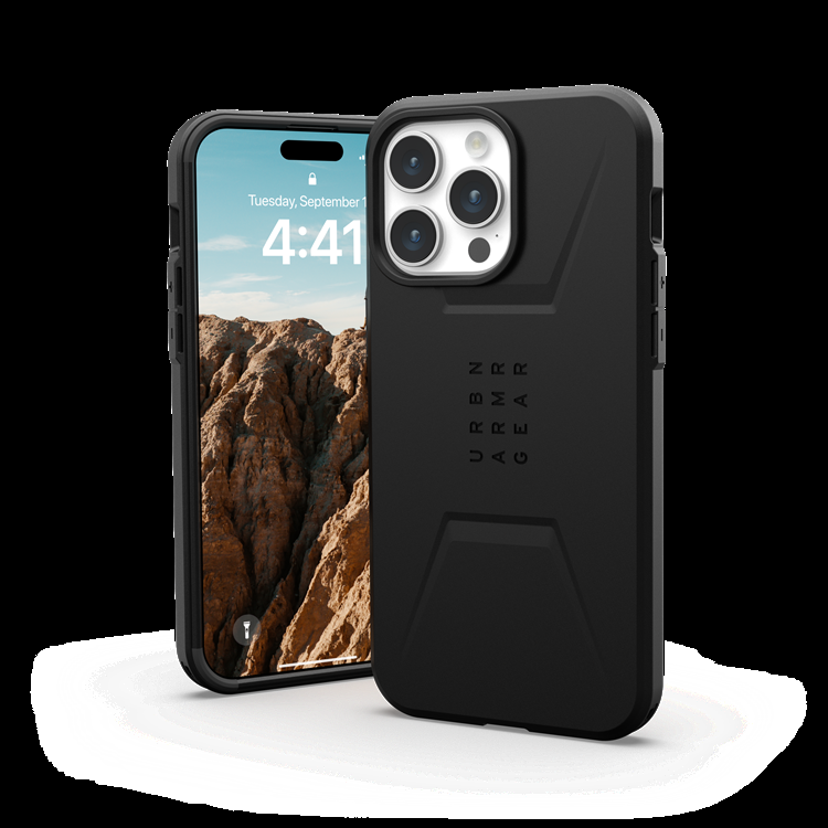 UAG iPhone 15 Pro Max Mobilskal Magsafe Civilian - Svart | 2353 | AlltMobil