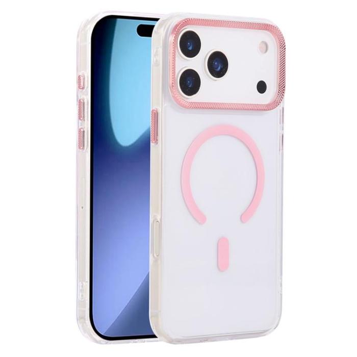 A-One Brand - iPhone 17 Pro Max Mobilskal MagSafe Texture Frame - Rosa