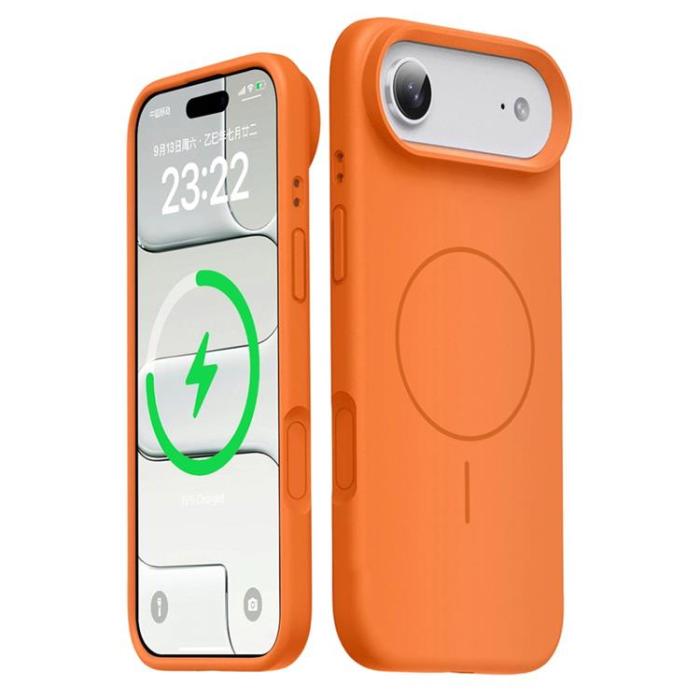 A-One Brand - iPhone Air Mobilskal MagSafe Liquid Silikon - Orange
