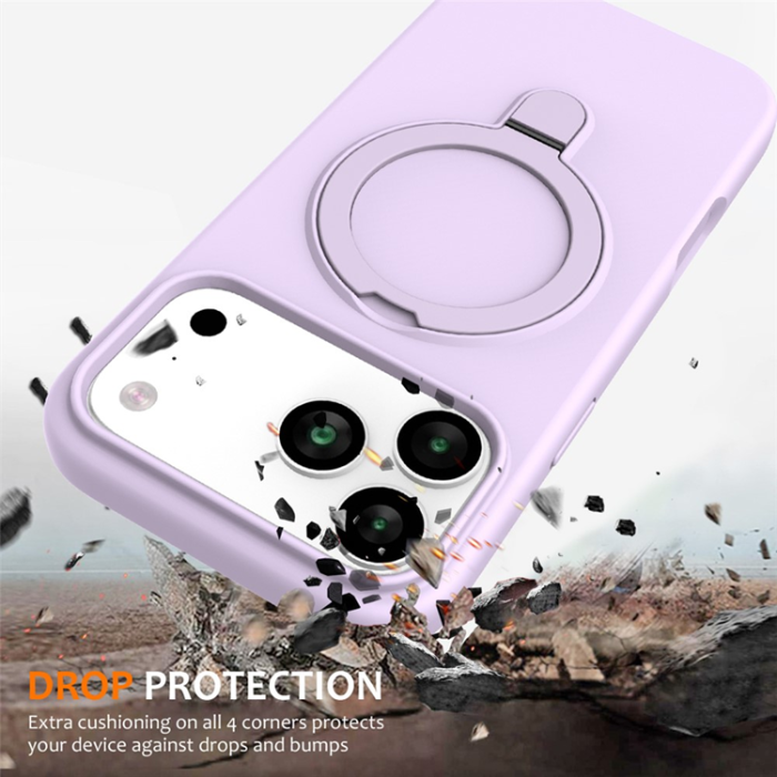 A-One Brand - iPhone 17 Pro Mobiskal MagSafe Kickstand PC+Silikon - Lila