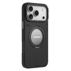 YOUNGKIT - YOUNGKIT iPhone 17 Pro Max Mobilskal Rotating Kickstand - Svart