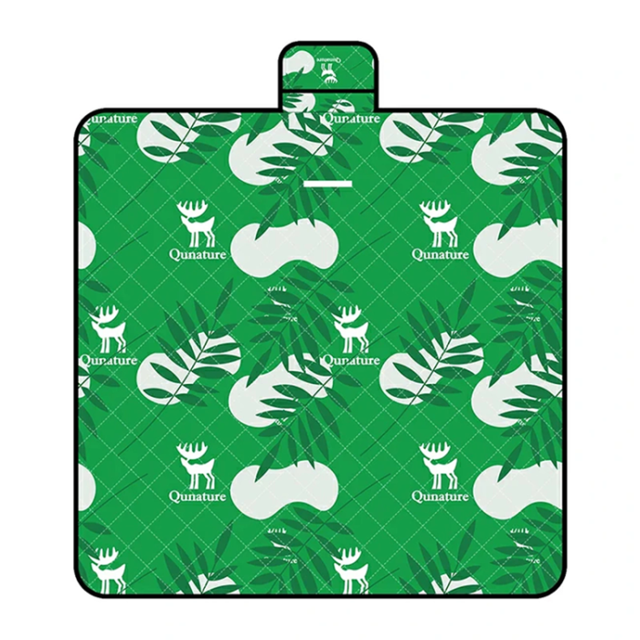 Qunature - Qunature Picknickmatta Vattentät Campingfilt 2 x 2 m - Grön