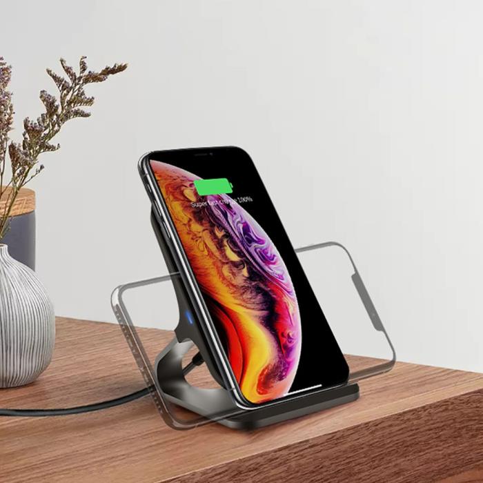 Tech-Protect - Trådlös laddare QI 15W Apple, Samsung, Xiaomi - Svart