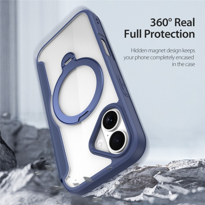 Dux Ducis - Dux Ducis iPhone 17 Plånboksfodral MagSafe Skin X Pro Kickstand - Blå