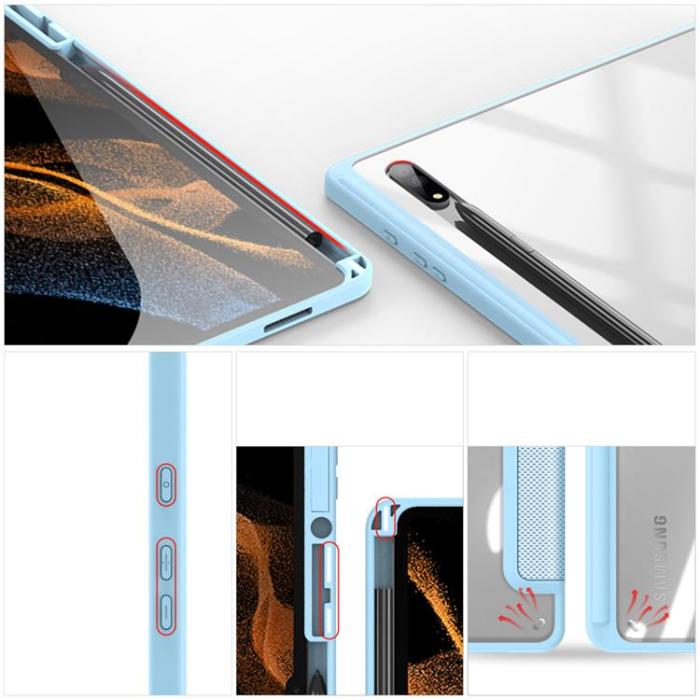 Dux Ducis - Dux Ducis Galaxy Tab S8 Ultra Fodral Toby Armored med Stylushållare - Blå