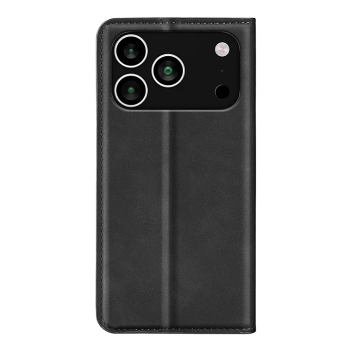 A-One Brand - iPhone 17 Pro Max Plånboksfodral Skin Touch - Svart