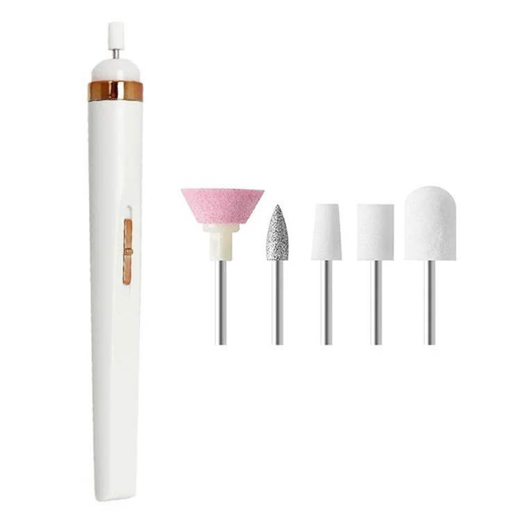 Elektrisk Nagelborrmaskin Mini för Slipning Polering - Vit | 264 | AlltMobil