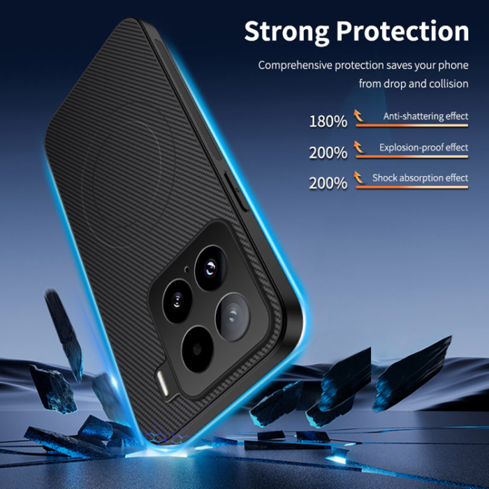 WANLONFENG - WANLONFENG Xiaomi 15 Pro Mobilskal MagSafe + [2-Pack] Härdat Glas