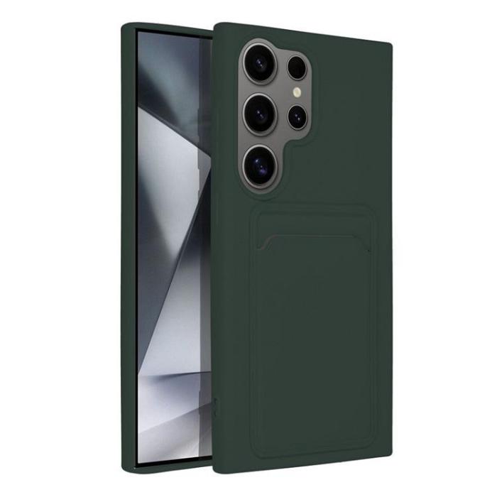 OEM - Galaxy S24 Ultra Mobilskal Korthållare - Grön