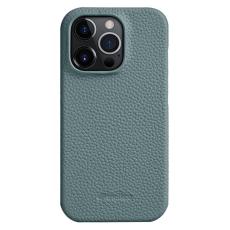 Melkco - MELKCO Mobilskal till iPhone 14 Pro &Auml;kta L&auml;der + PC - Linnebl&aring;