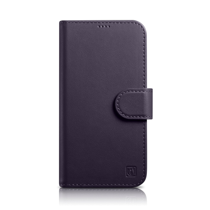 ICARER - iCarer iPhone 14 Plus Plånboksfodral 2in1 Anti-RFID - Mörklila