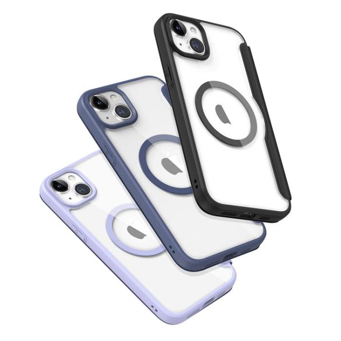 Dux Ducis - Dux Ducis iPhone 15 Plånboksfodral Magsfae Skin X Pro - Svart