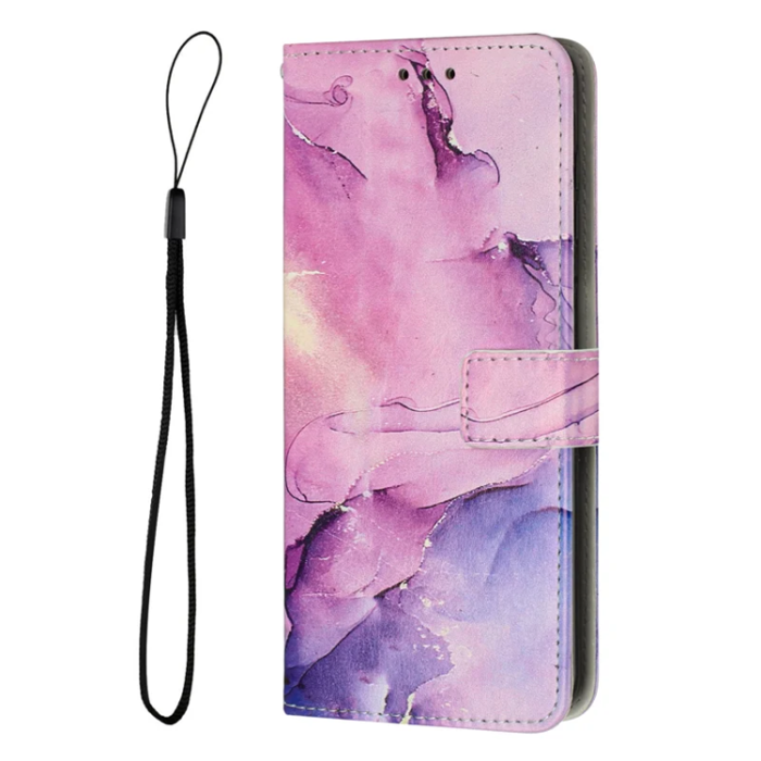 A-One Brand - Sony Xperia 10 VII Plånboksfodral Marble Pattern - Lila