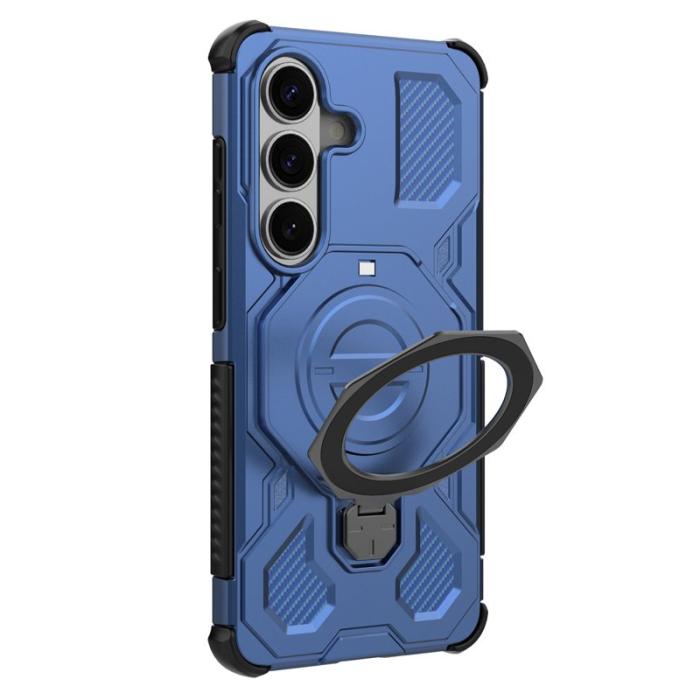 OEM - Mobilskal till Samsung Galaxy S26/S26 Pro Magnetiskt Ställ Stöttålig PC TPU Blå