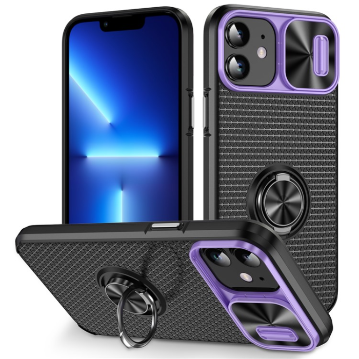 OEM - iPhone 11 Mobilskal Ringhållare Kickstand - Lila