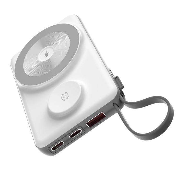 Choetech - Choetech MagSafe Powerbank 10000mAh med Trådlös Laddare för Apple Watch/iPhone