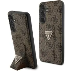 Guess - Guess Mobilskal till Galaxy S24 Grip Stand Triangle Strass - Brun