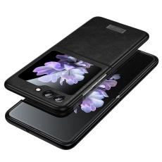SULADA - SULADA Mobilskal till Galaxy Z Flip7 FE 5G PU L&auml;der TPU PC Svart