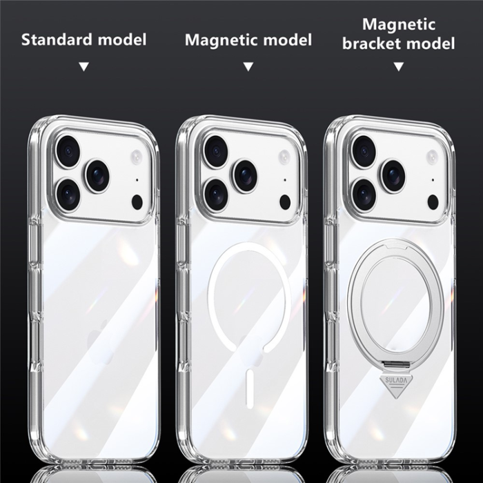 SULADA - SULADA iPhone 17 Pro Mobilskal MagSafe TPU+PC Crystal - Clear