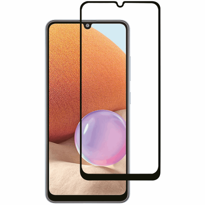 Celly - Celly Galaxy A32 4G Härdat Glas Skärmskydd - Svart