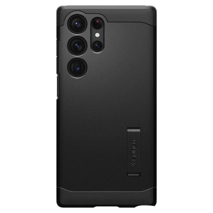 Spigen - Spigen Galaxy S23 Ultra Skal Tough Armor - Svart