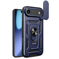 A-One Brand - iPhone 17 Air Mobilskal Slide Kameralock PC + TPU - Blå