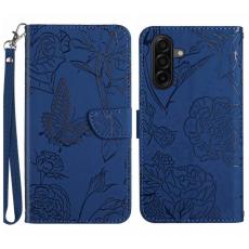 OEM - Mobilfodral f&ouml;r Samsung Galaxy S26 Konstl&auml;der med handledsrem - Bl&aring;
