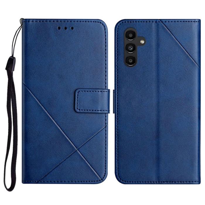 OEM - Plånboksfodral för Samsung Galaxy S26 Konstläder med handledsrem - Blå