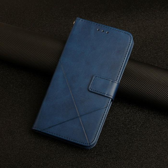 OEM - Plånboksfodral för Samsung Galaxy S26 Konstläder med handledsrem - Blå