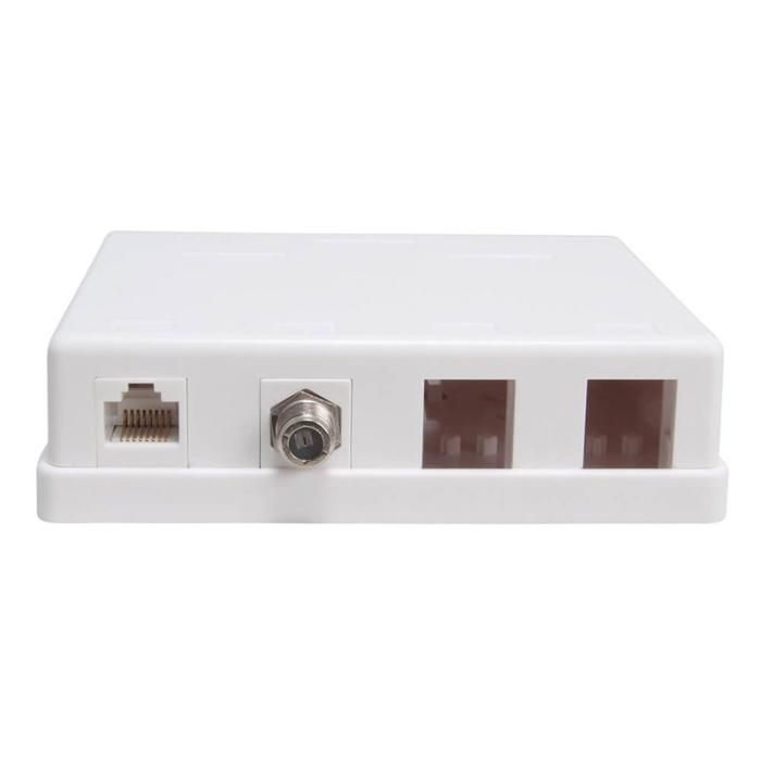 Triax - TRIAX Uttagsbox Keystone CAT6 UTP 4 Portar