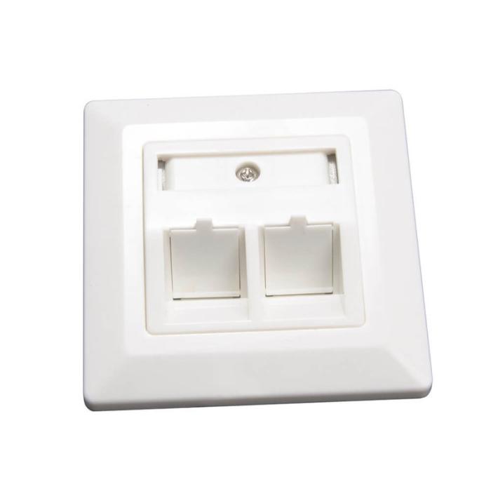 Triax - TRIAX Vägguttag Keystone CAT6 Vinkel