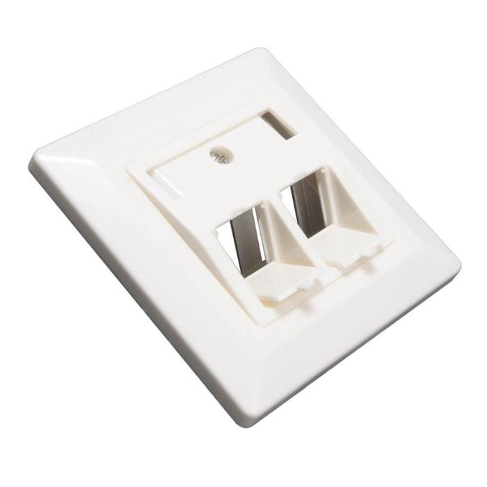 Triax - TRIAX Vägguttag Keystone CAT6 Vinkel
