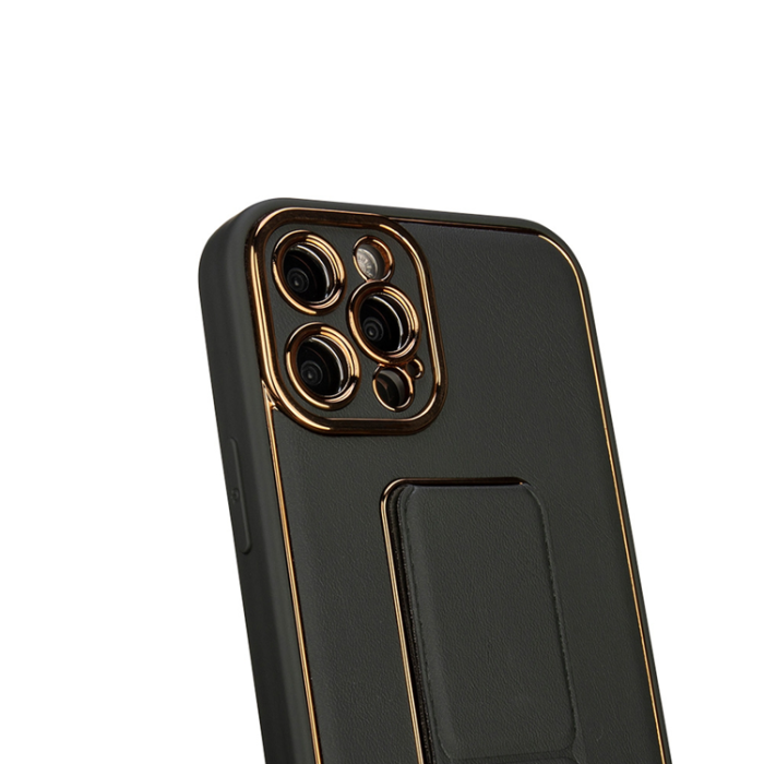OEM - iPhone 12 Pro Skal Kickstand - Svart