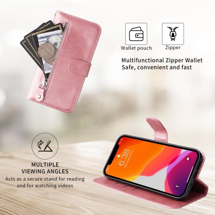 OEM - Plånboksfodral för Samsung Galaxy S26 Konstläder med ficka - Rosa