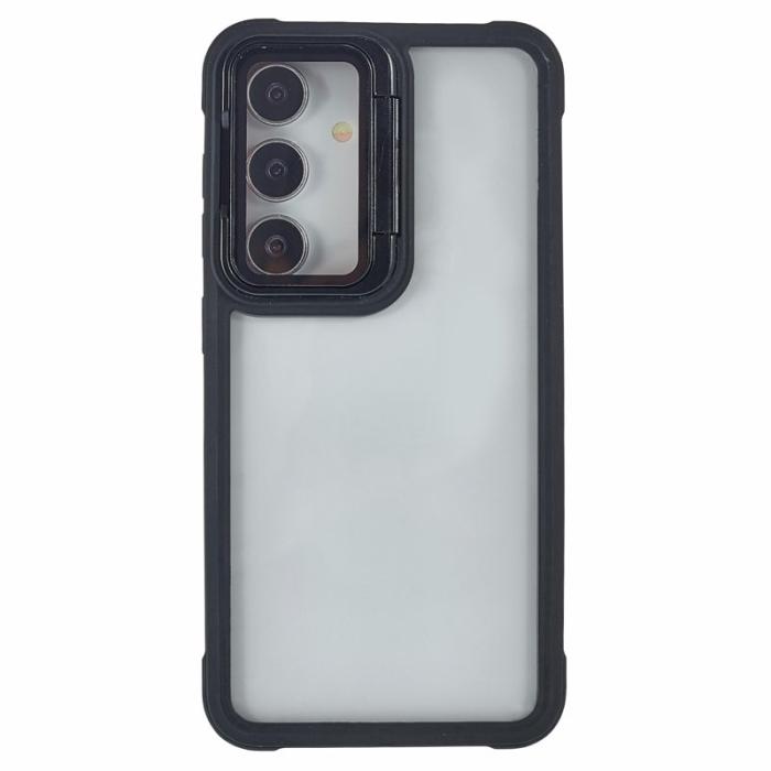 OEM - Mobilskal för Samsung Galaxy S26 Plus PC + TPU med kickstand - Svart