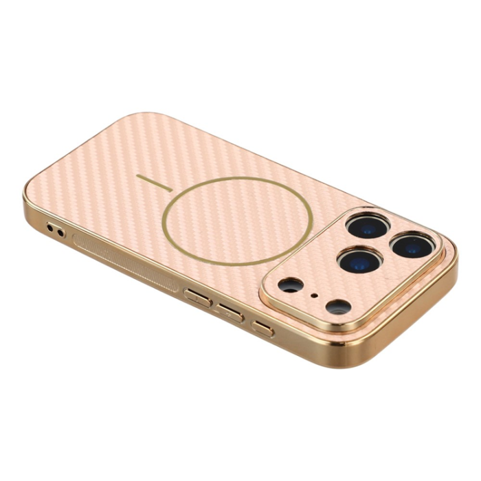 A-One Brand - iPhone 17 Pro Max Mobilskal MagSafe Carbon Fiber Electroplated