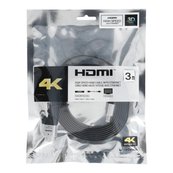 OEM - HDMI kabel med hög hastighet och Ethernet ver. 2.0. 3m