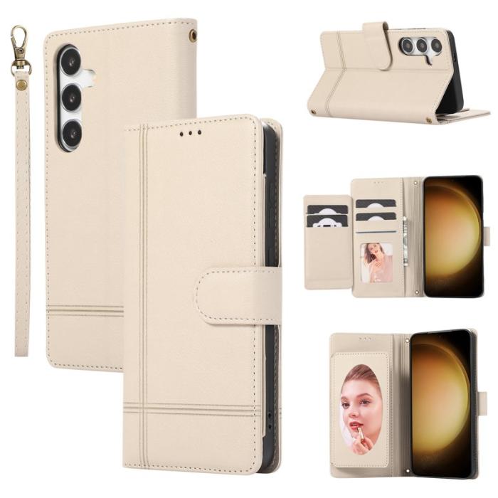 OEM - Mobilfodral för Samsung Galaxy S26 Plus TKonstläder - Beige