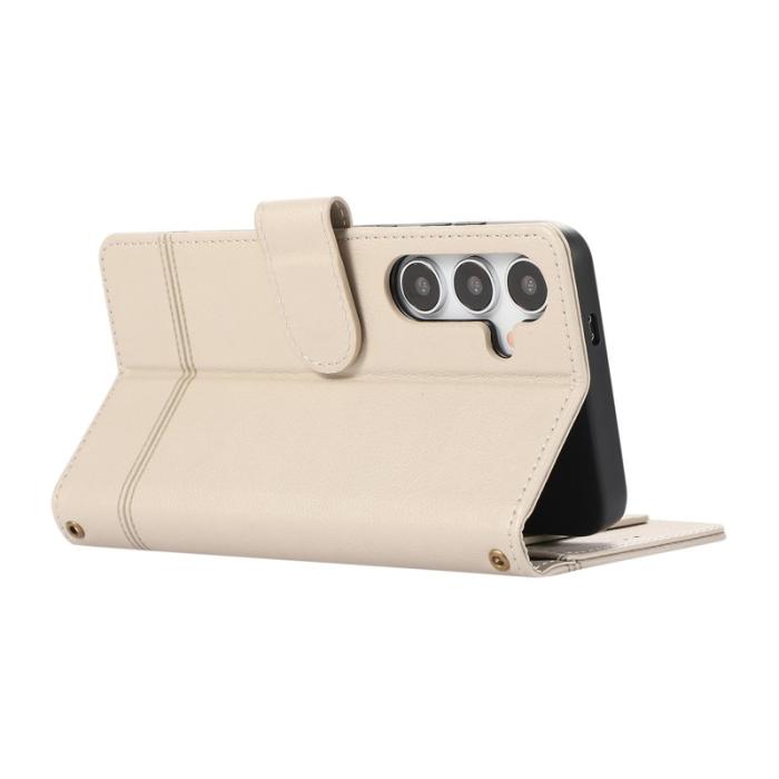 OEM - Mobilfodral för Samsung Galaxy S26 Plus TKonstläder - Beige