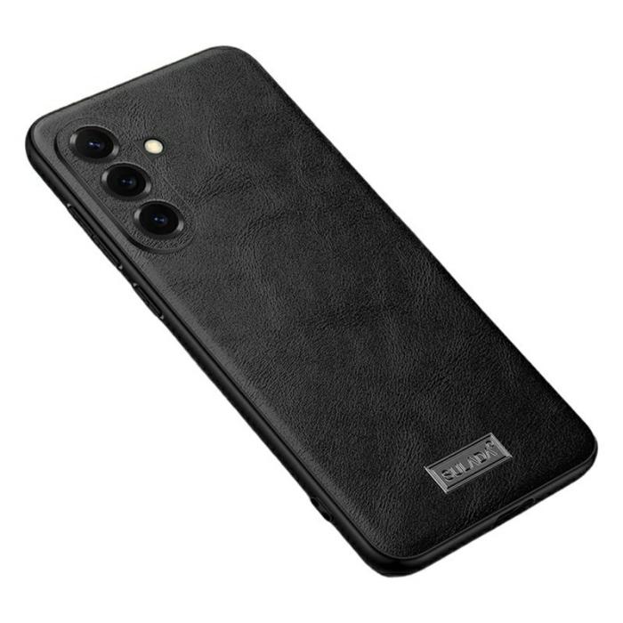 SULADA - Sulada Mobilskal för Samsung Galaxy S26 Plus Konstläder + TPU - Svart