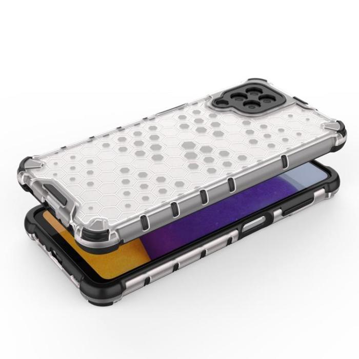 OEM - Galaxy A22 4G Mobilskal HoneyComb - Röd