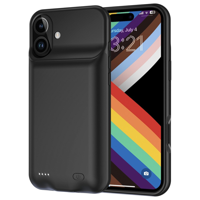 A-One Brand - iPhone 17 Batteriskal 6000mAh - Svart