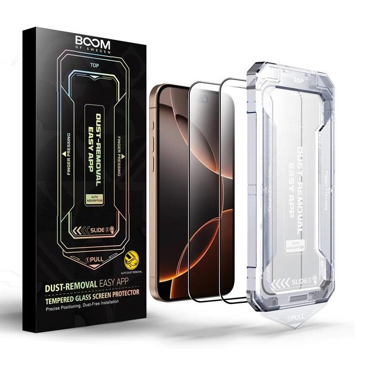 LIVSTIDSGARANTI - BOOM iPhone 16 Pro Max Härdat Glas Skärmskydd - 2 Pack | 5468 | AlltMobil