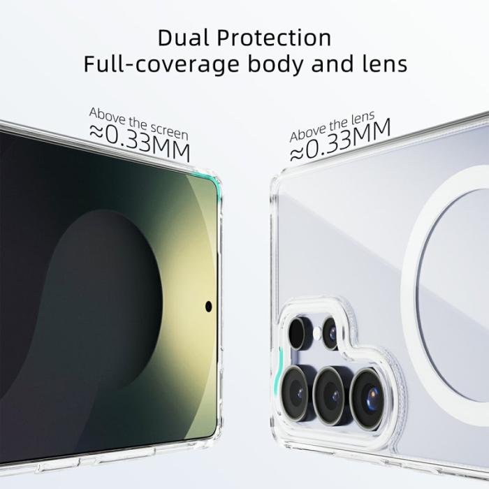 ABEEL - ABEEL Mobilskal till Samsung Galaxy S25 Ultra MagSafe Anti Scratch Vit