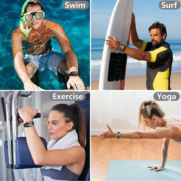 A-One Brand - [2-PACK] 3D Curved Härdat Glas Skärmskydd Full Glue Apple Watch 44mm - Svart