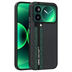 ABEEL - ABEEL Mobilskal till Xiaomi 17 Pro Max PC TPU Aluminium PU L&auml;der - Textur 2