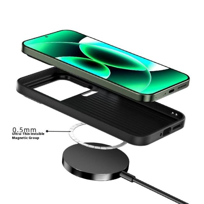 ABEEL - ABEEL Mobilskal till Xiaomi 17 Pro Max PC TPU Aluminium PU Läder - Textur 1