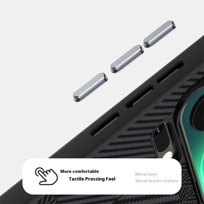 ABEEL - ABEEL Mobilskal till Xiaomi 17 Pro Max PC TPU Aluminium PU Läder - Textur 1