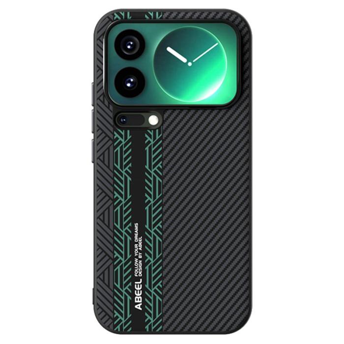 ABEEL - ABEEL Mobilskal till Xiaomi 17 Pro Max PC TPU Aluminium PU Läder - Textur 2